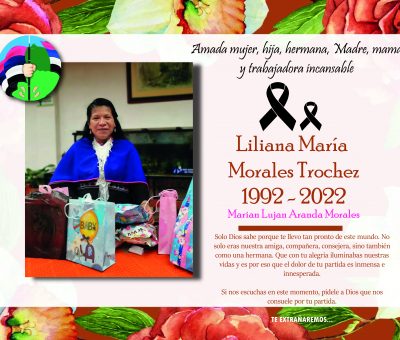 HOMENAJE POR EL SENSIBLE FALLECIMIENTO DE LA COMPAÑERA Y AMIGA LILIANA MARIA MORALES TROCHEZ