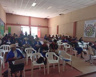 Socialización aclaratoria decreto transitorio 1345; con el magisterio guambiano y autoridades