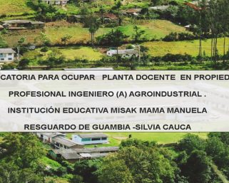 Convocatoria para una vacante: Docente de aula.